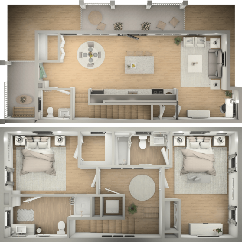 2BedroomVillageHome